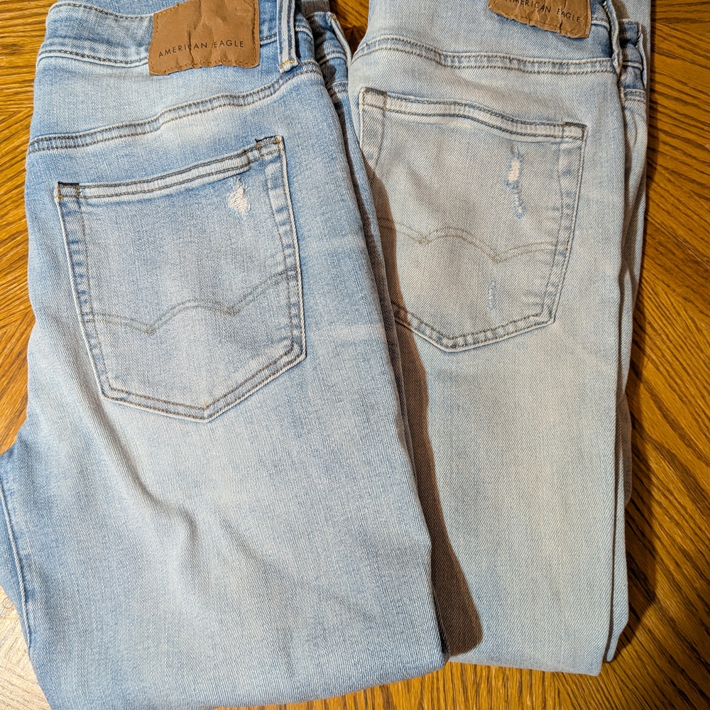 American Eagle Outfitters Light Blue Slim Straight Jeans